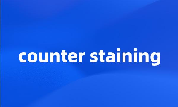 counter staining