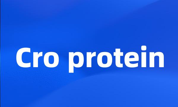 Cro protein