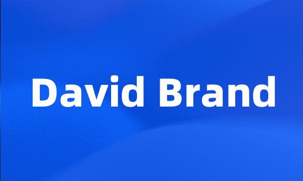 David Brand