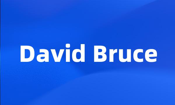 David Bruce