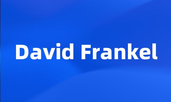 David Frankel