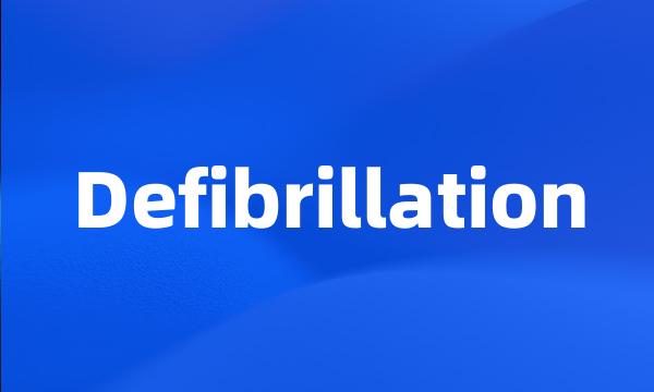 Defibrillation