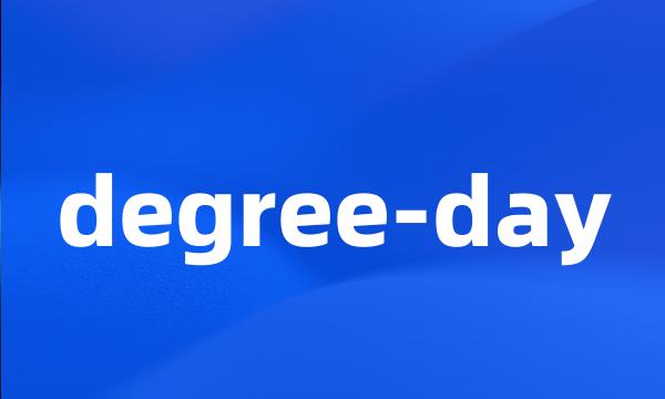 degree-day