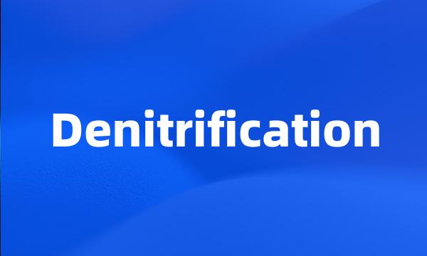 Denitrification