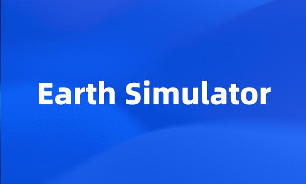 Earth Simulator