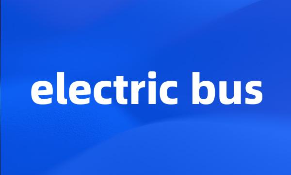 electric bus