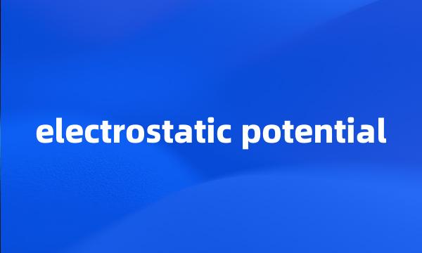 electrostatic potential