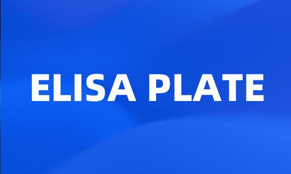 ELISA PLATE