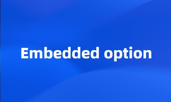 Embedded option