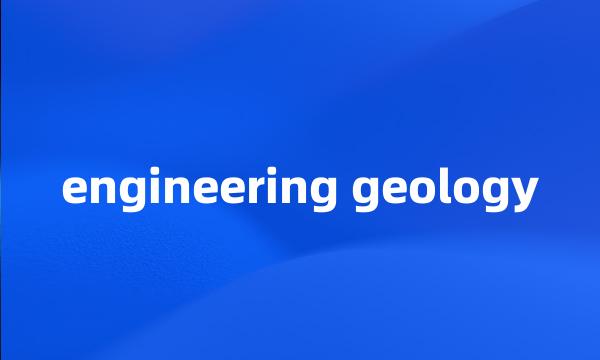 engineering geology