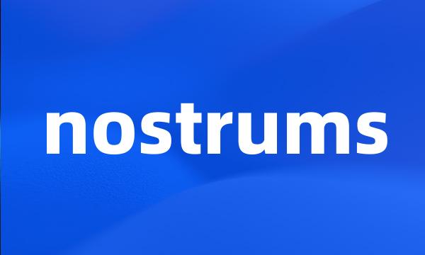 nostrums