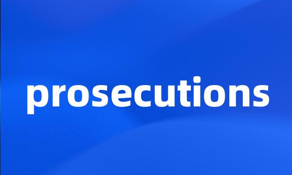 prosecutions