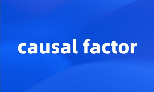 causal factor