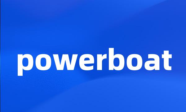 powerboat