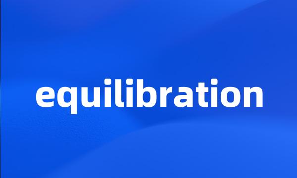 equilibration