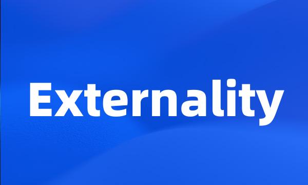 Externality