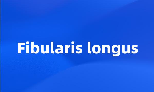 Fibularis longus