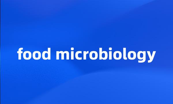 food microbiology