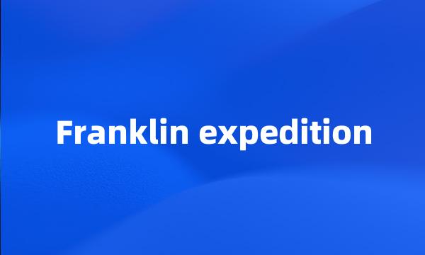 Franklin expedition