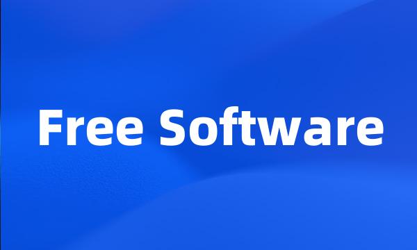 Free Software