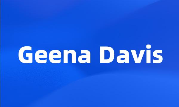 Geena Davis