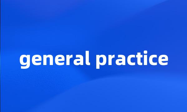 general practice