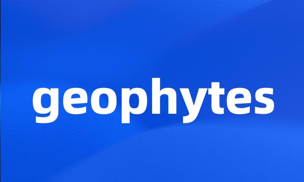 geophytes