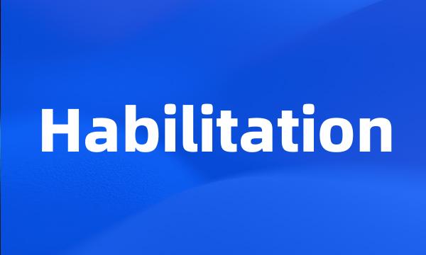 Habilitation