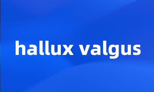 hallux valgus