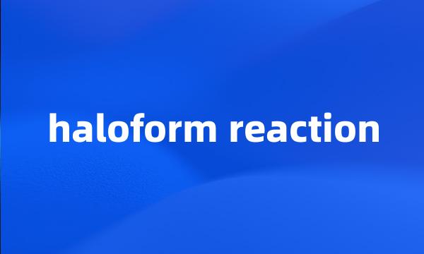 haloform reaction