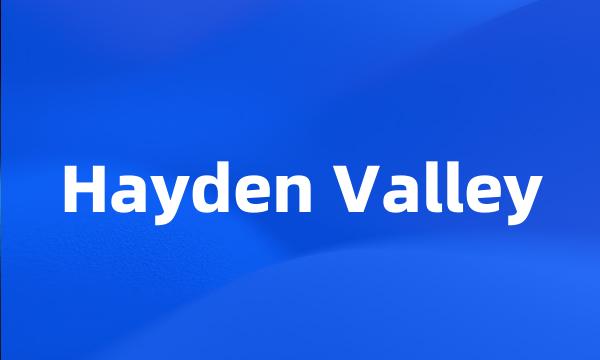 Hayden Valley