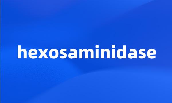 hexosaminidase