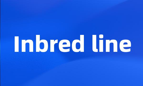 Inbred line