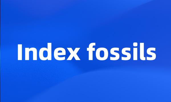 Index fossils