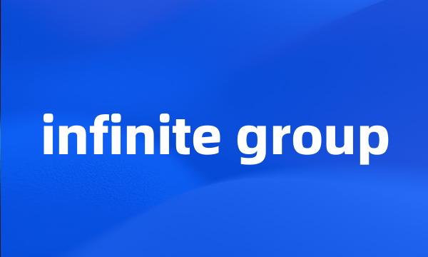 infinite group