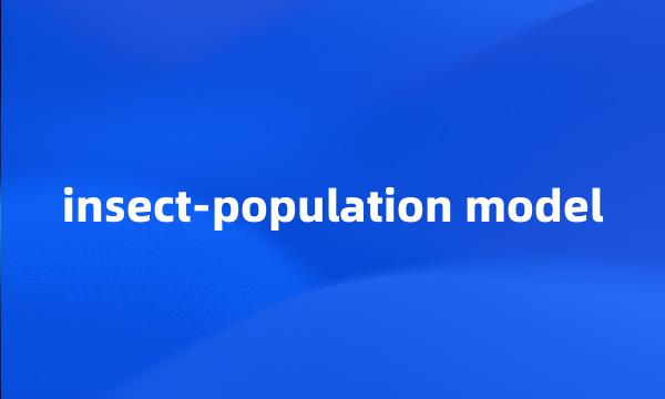 insect-population model