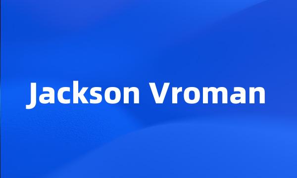 Jackson Vroman