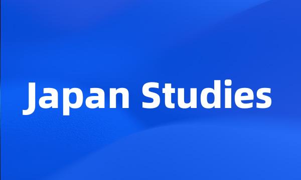 Japan Studies