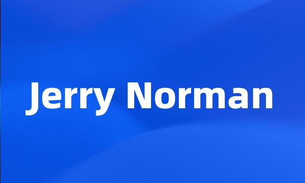 Jerry Norman