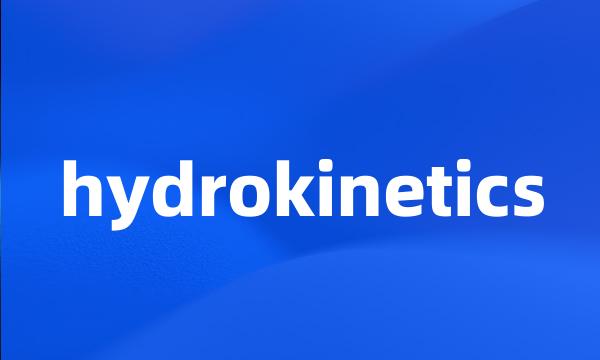 hydrokinetics