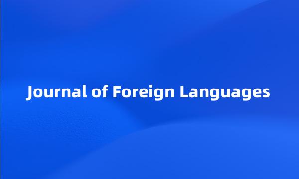 Journal of Foreign Languages