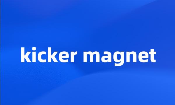 kicker magnet