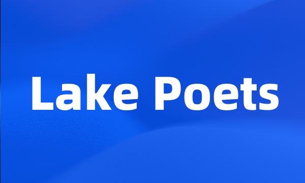 Lake Poets