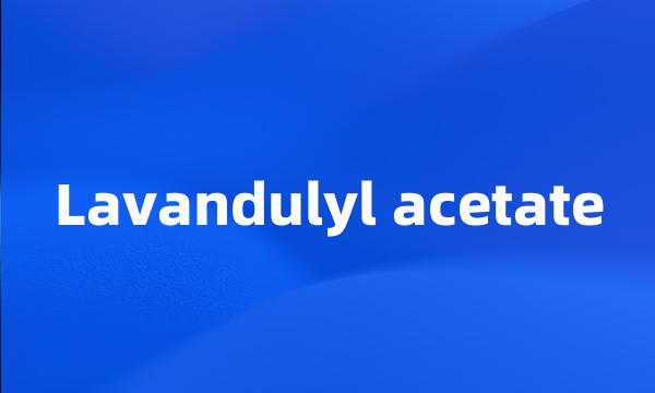 Lavandulyl acetate