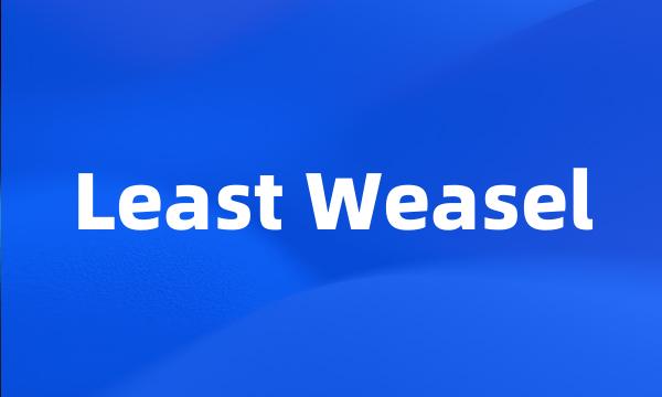 Least Weasel