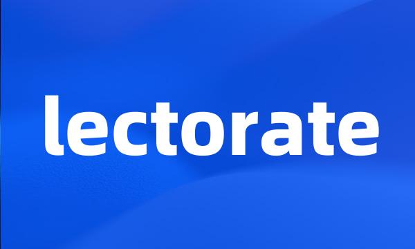 lectorate