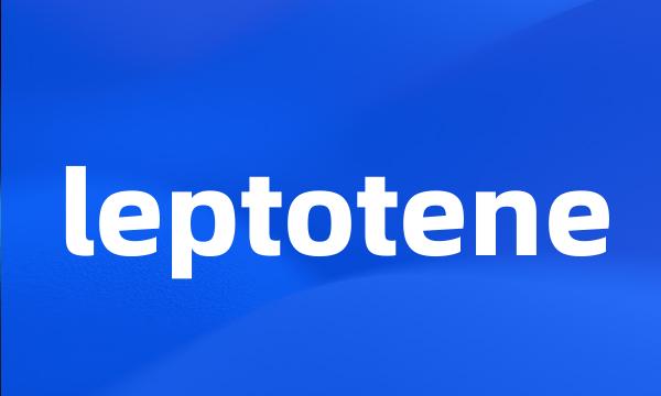 leptotene