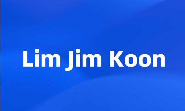 Lim Jim Koon