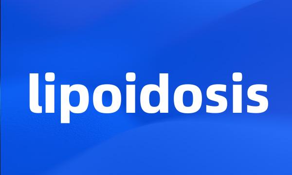 lipoidosis