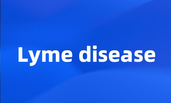 Lyme disease